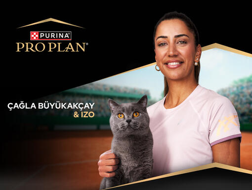 Çağla Büyükakçay and her cat Izo