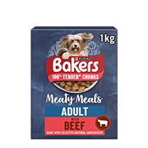 BAKERS® Meaty Meals with Beef Dry Dog Food