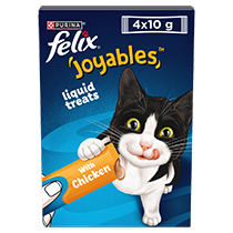 Felix Joyables liquid treats with chicken