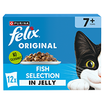FELIX® Original Senior Fish Selection in Jelly Wet Cat Food