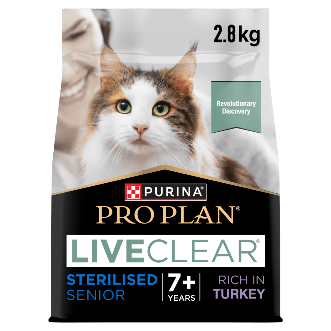 PRO PLAN® Adult 7+ Allergen Reducing Sterilised LIVECLEAR® Turkey Dry Cat Food