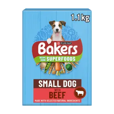 BAKERS® Small Dog Beef with Vegetables Dry Dog Food