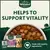 Helps to support vitality