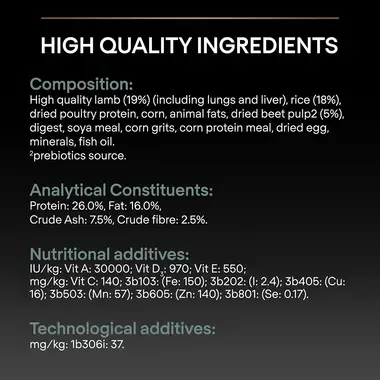 High quality ingredients