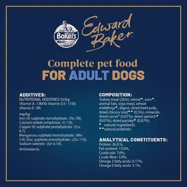 Edward Baker complete food for adult dogs