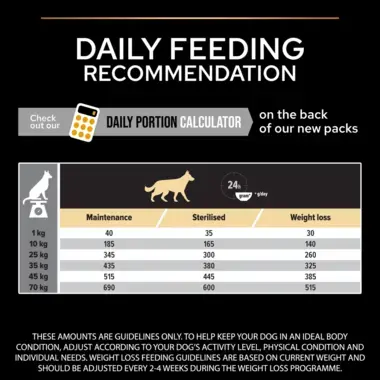 Daily feeding recommendation