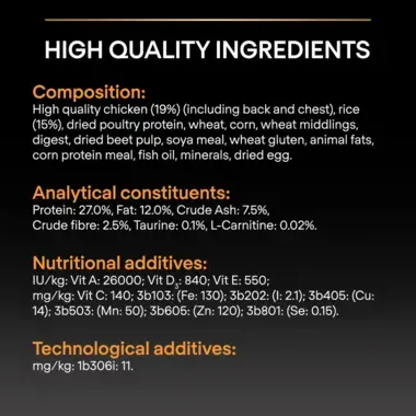 High quality ingredients