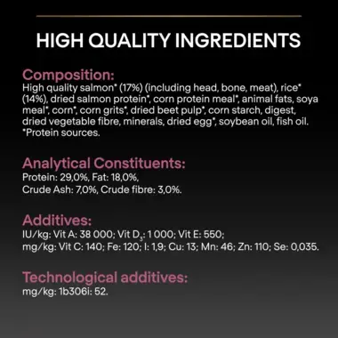High quality ingredients