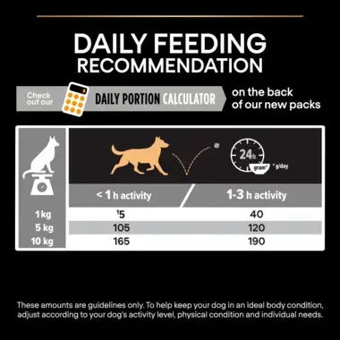 Daily feeding recommendation