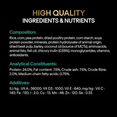 High quality ingredients & nutritients